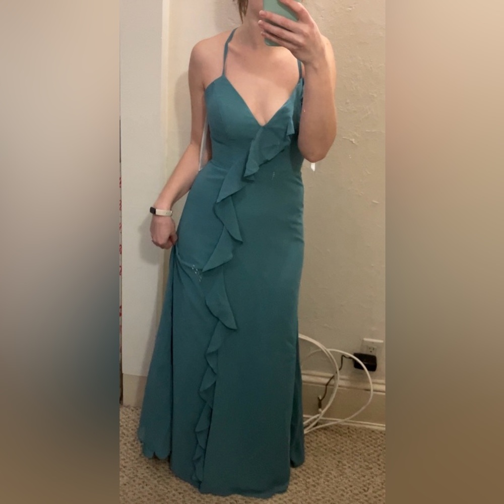 Revelry Desert Blue Paloma dress - size 0 short